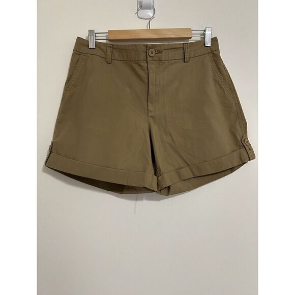 Liz Claiborne Women’s Size 10 Mid-rise Cuffed Shorts - Picture 1 of 5
